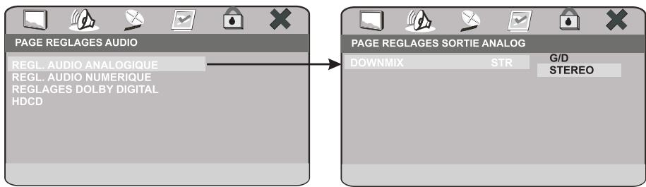 PEEKTON PK 8700 - Page réglages audio (suite) - 1
