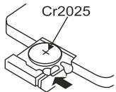 PEEKTON PK 9005 - Installation de la pile type CR2025 - 1