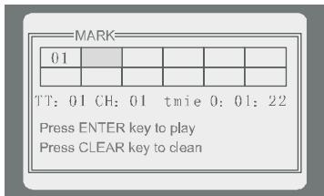 PEEKTON PK 9005 - Fonction MARK - 2