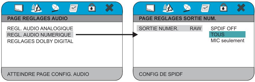 PEEKTON PK 9005 - REGLAGE AUDIO NUMERIQUE - 1