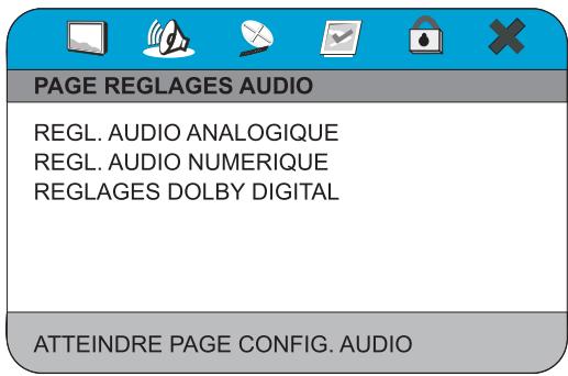 PEEKTON PK 9005 - Menu Réglages Audio - 1