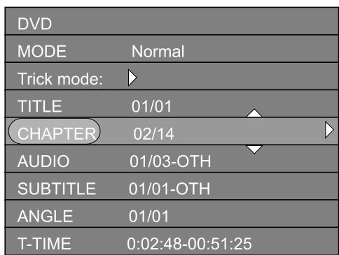 PEEKTON PK 9910 - Sélection du chapitre - 2