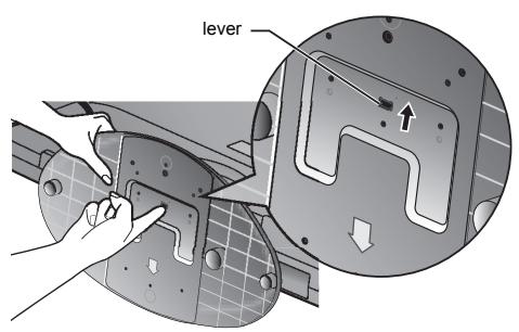 FUNAI LT6-M32BB - Pour retirer le support du téléviseur - 1