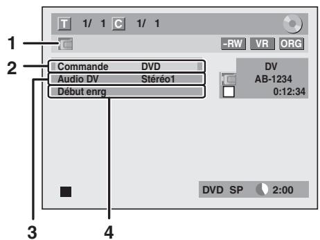 FUNAI TD6D-D4413DB - Guide sur la DV et les écrans d'affichage - 1