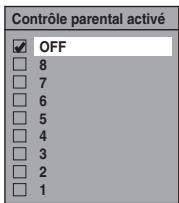 FUNAI TD6D-D4413DB - Contrôle parental activé (Par défaut: OFF) (DVD uniquement) - 1