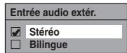 FUNAI TD6D-D4413DB - Réglage de l'entrée audio extérieure - 5