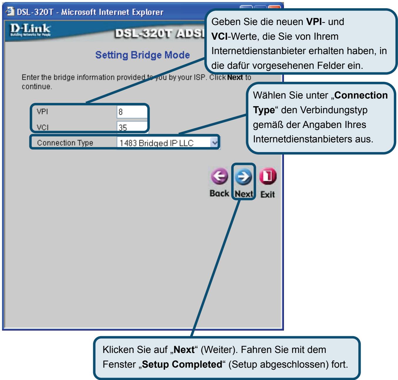 D-LINK DSL-320T - Bridge-Verbindungen - 1