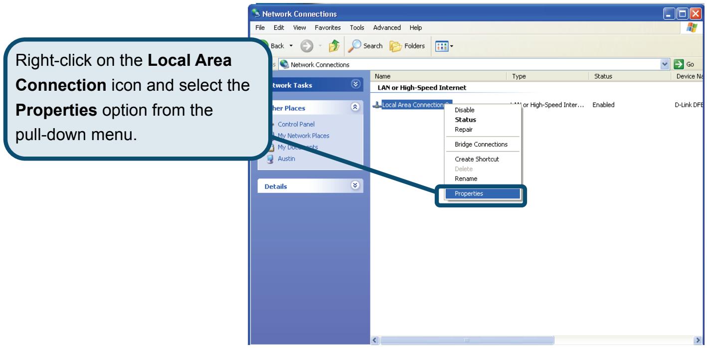 D-LINK DSL-320T - Configuring IP Settings in Windows XP - 4