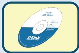 D-LINK DSL-320T - Vérification du contenu de l'emballage - 2