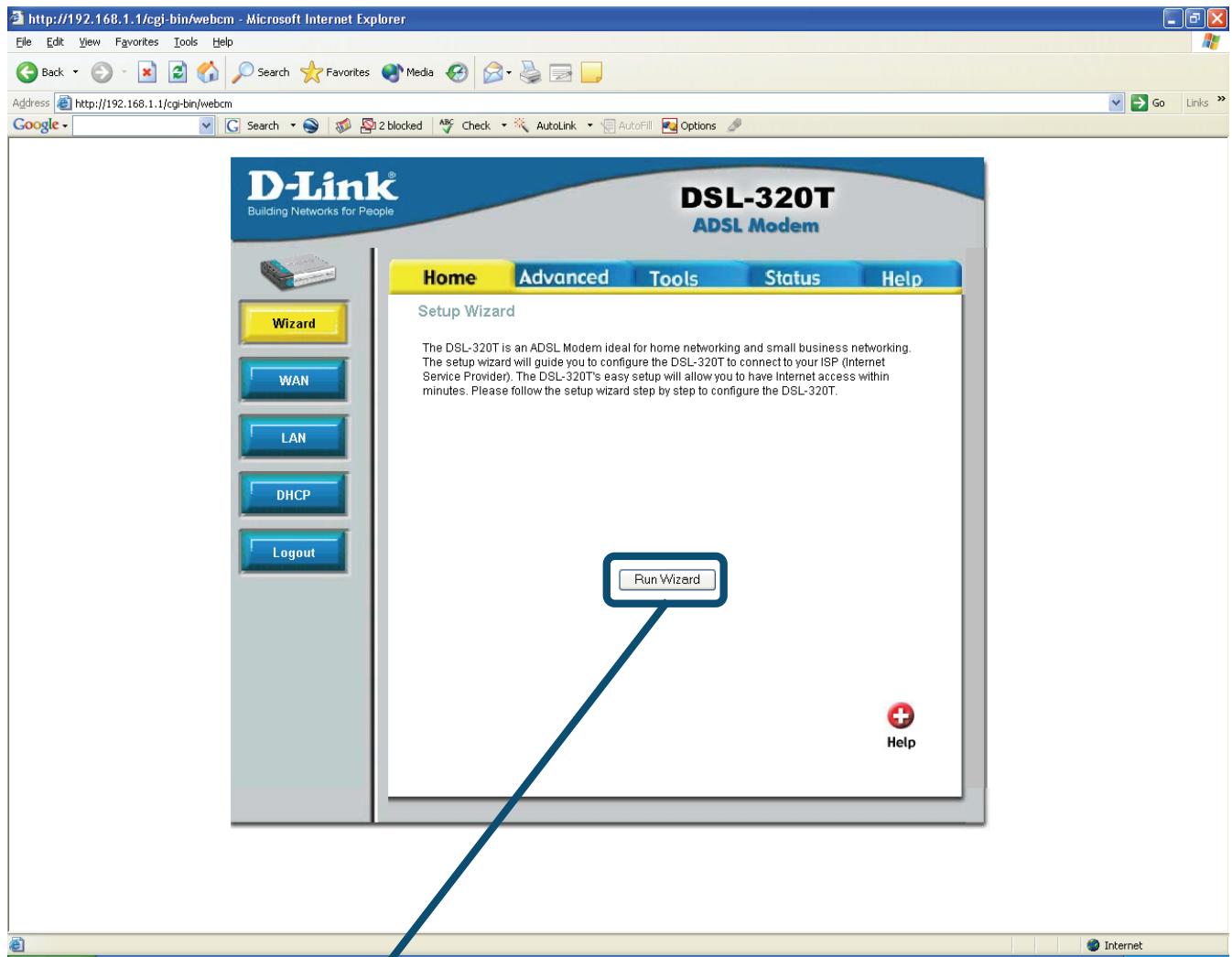 D-LINK DSL-320T - Configuring the Modem (continued) - 1