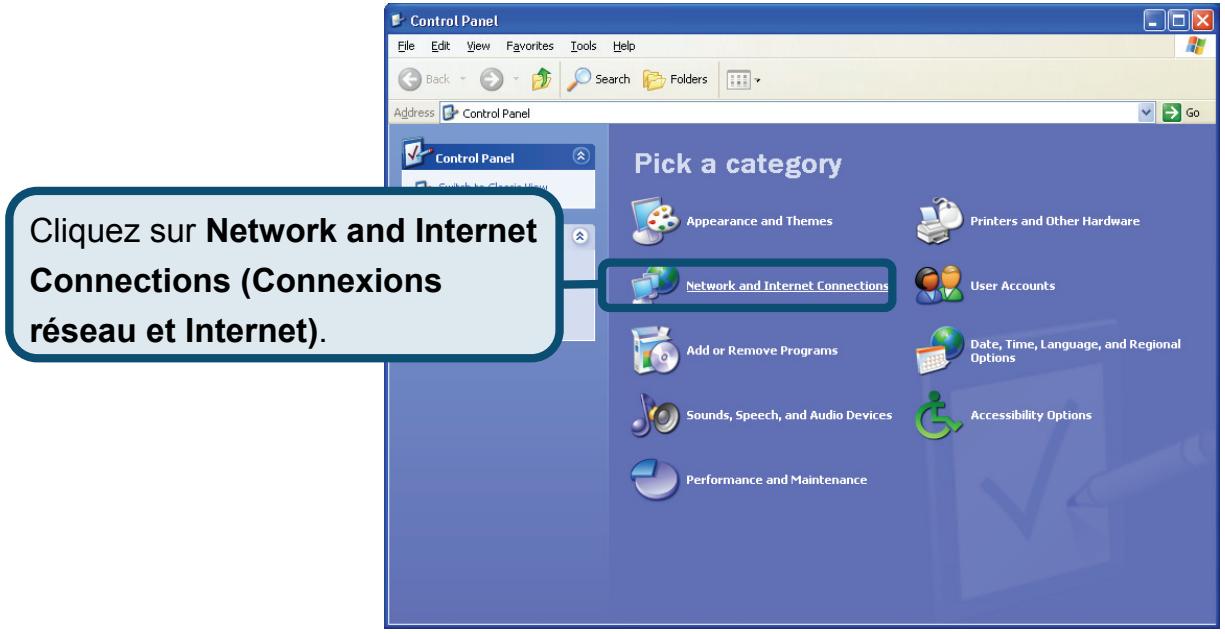 D-LINK DSL-320T - Configuration des paramètres IP sous Windows XP - 2