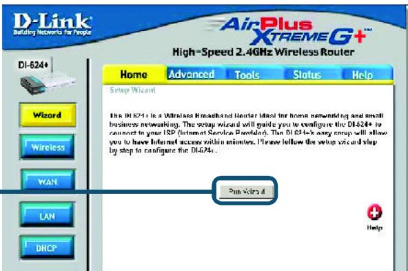 D-LINK AIRPLUS XTREME G DI-624 PLUS - Utilisation du wizard d'installation - 1