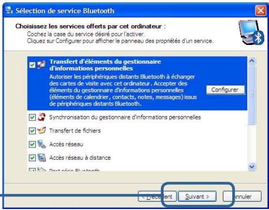 D-LINK DBT-122 - Utilisation de l'assistant de configuration Bluetooth (suite) - 1