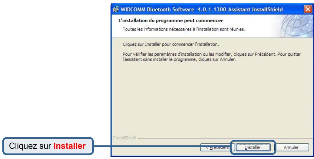 D-LINK DBT-122 - Installation du logiciel Bluetooth (suite) - 2