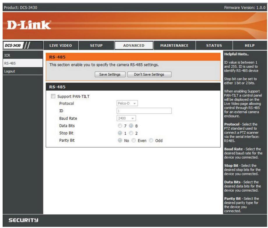 D-LINK DCS-3430 - RS-485 - 1