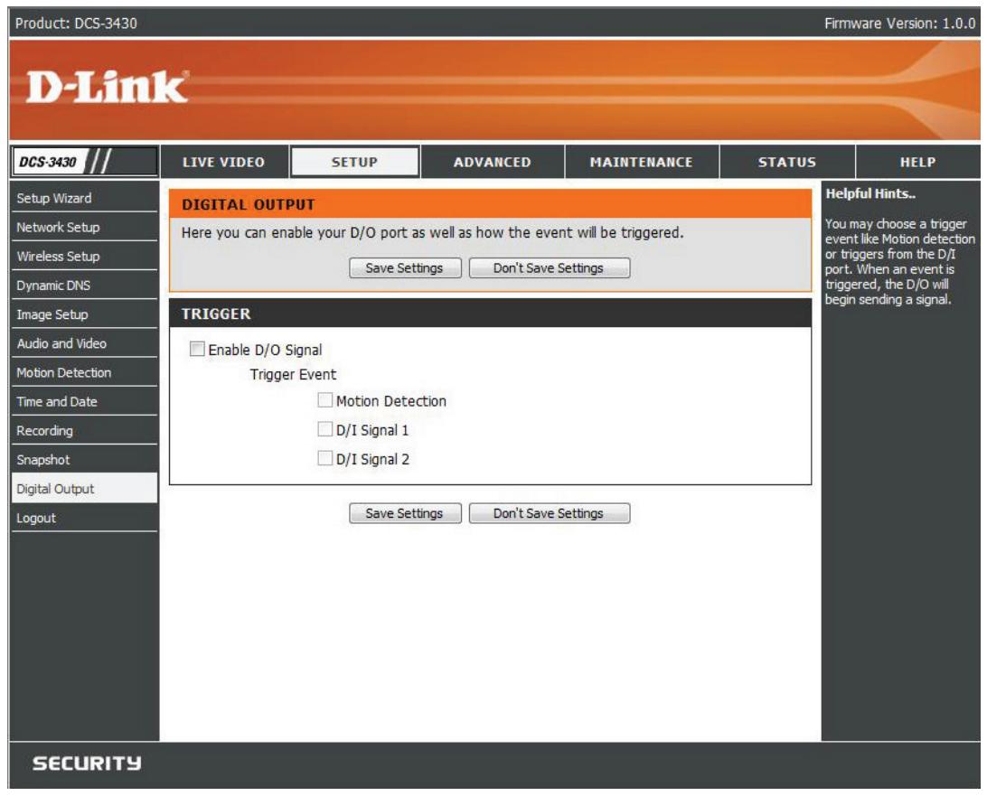 D-LINK DCS-3430 - Digital Output - 1