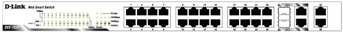 D-LINK DES-1228 - Face avant - 1
