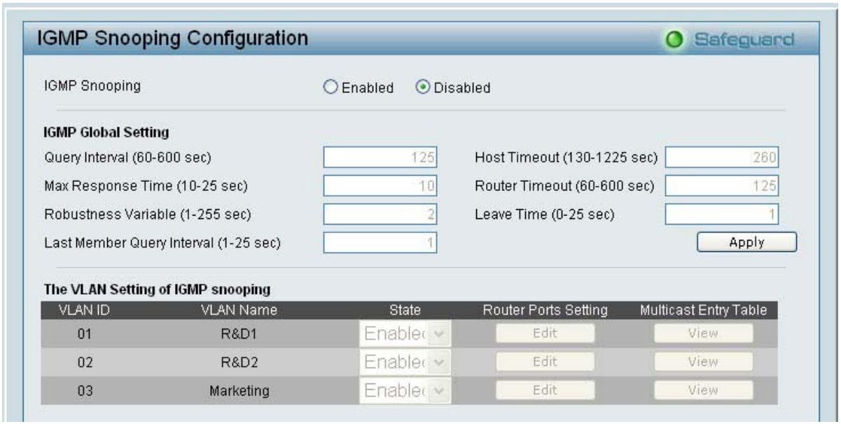 D-LINK DES-1228 - Menu Configuration > 802.1Q VLAN - 6