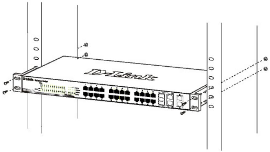 D-LINK DES-1228 - Montage en armoire - 2