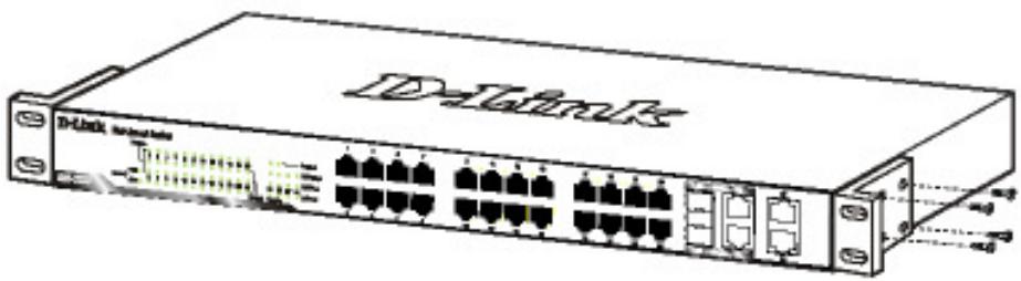 D-LINK DES-1228 - Montage en armoire - 1