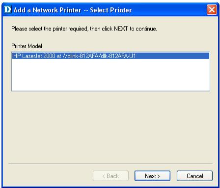 D-LINK DPR-2000 - SETUP > Printer Setup (CONFIGURATION > Configuration de l'imprimante) - 4