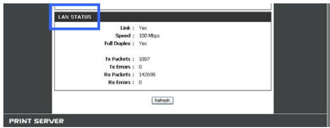 D-LINK DPR-2000 - Print Server Status (État du serveur d'impression) - 1