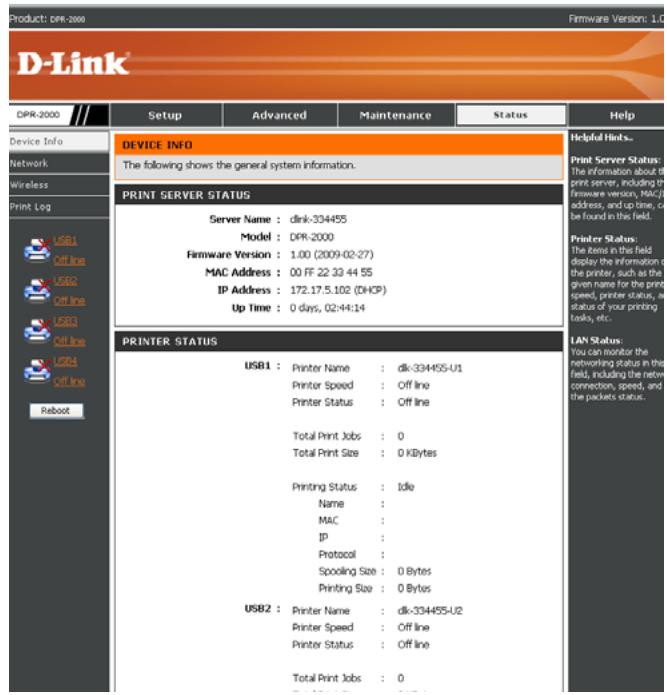 D-LINK DPR-2000 - Impression TCP/IP pour Windows Vista - 6