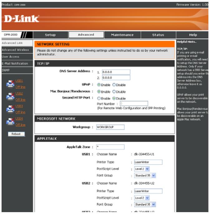 D-LINK DPR-2000 - Configuration de l'impression AppleTalk sous Mac OS 9 - 1