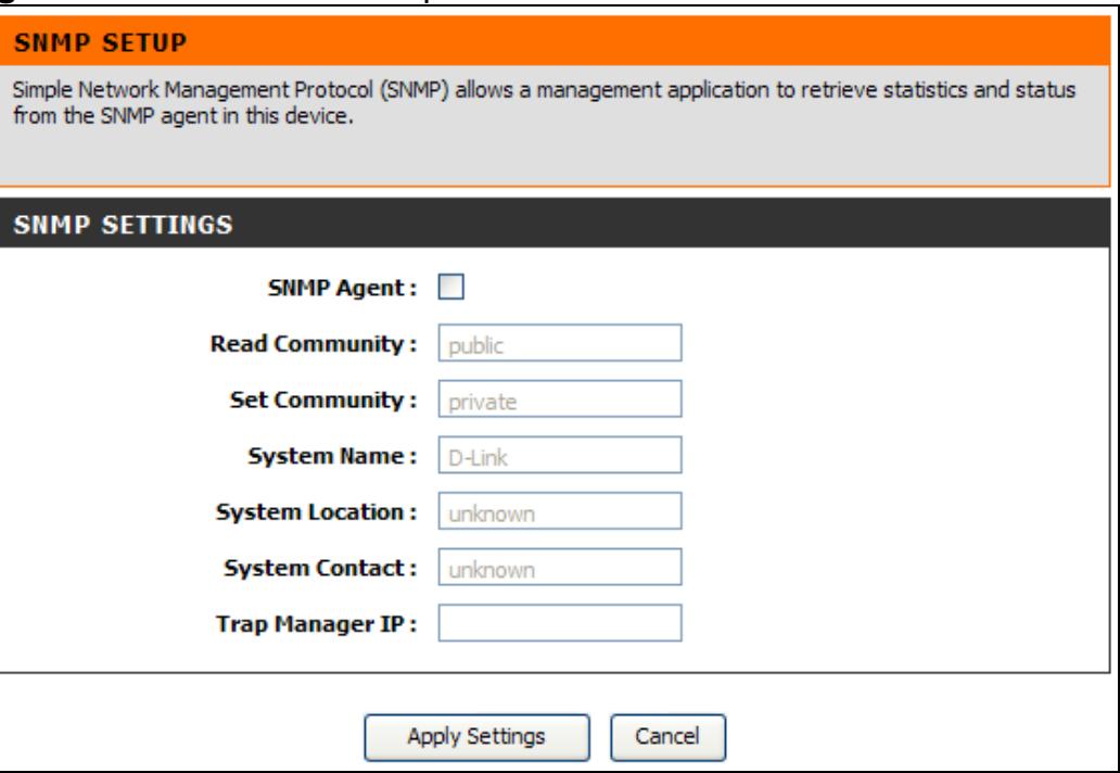 D-LINK DSL-2542B - Configuration du protocole SNMP - 1