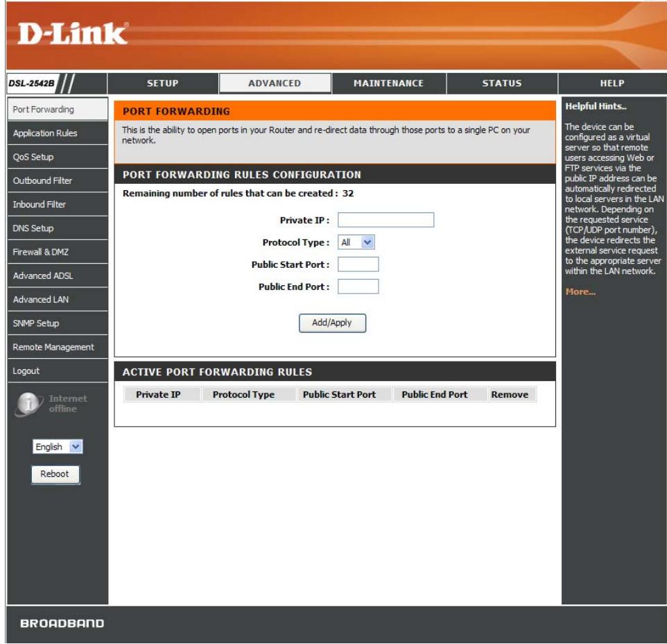 D-LINK DSL-2542B - Ajouter un DHCP statique - 1