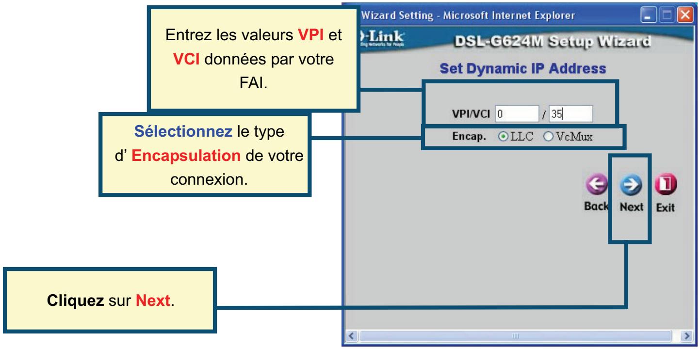 D-LINK DSL-G624M - Connexions FC2684 Bridged DHCP - 1