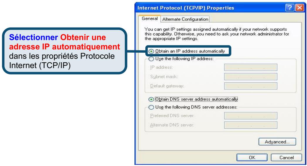 D-LINK DSL-G804V - Configuration des paramètres IP sous Windows XP - 5