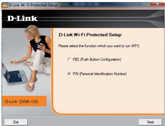 D-LINK DWA-125 - PIN ou Personal Identification Number (Numéro d'identification personnel) - 1