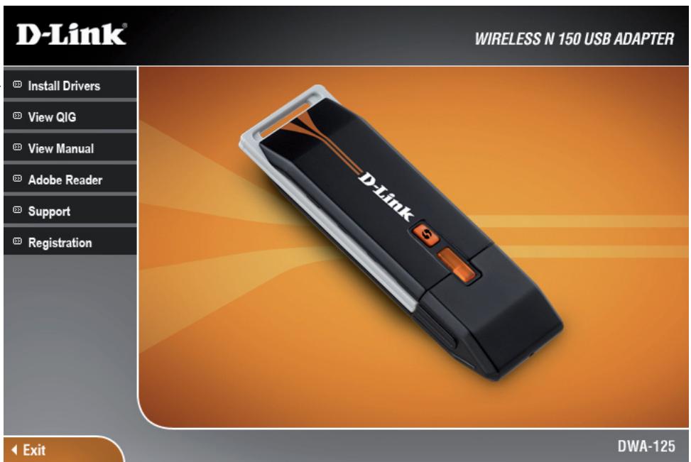 D-LINK DWA-125 - Installation de l'adaptateur - 1