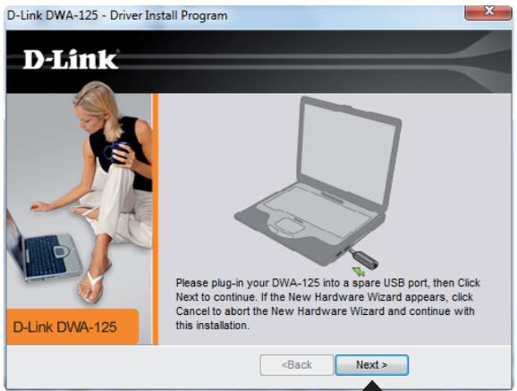 D-LINK DWA-125 - Installation de l'adaptateur - 5