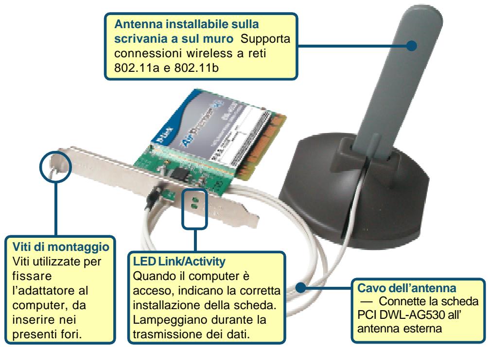 D-LINK DWL-AG530 - Installazione dell'adattatore wireless PCI DWL-AG530 nel computer (continua) - 3