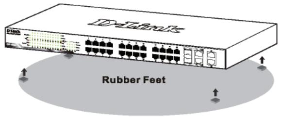 D-LINK WEB SMART SWITCH - Instalacao em Mesa de Trabalho ou Prateleira - 1