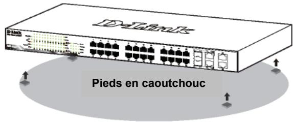 D-LINK WEB SMART SWITCH - Installation sur un bureau ou sur une étagère - 1
