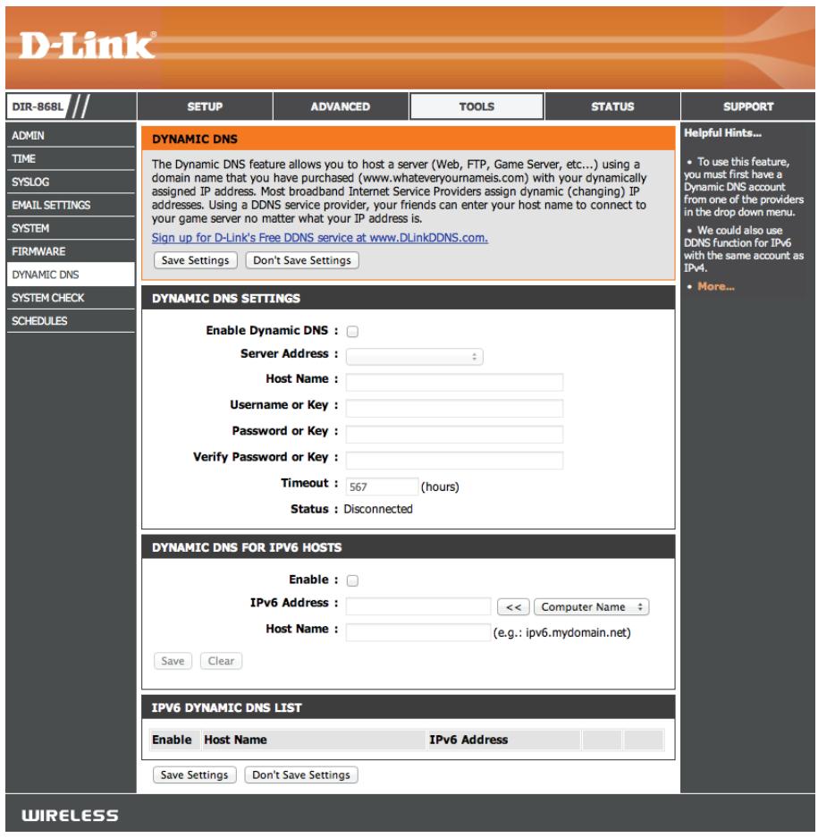 D-LINK DIR-868L - DNS dynamique - 1