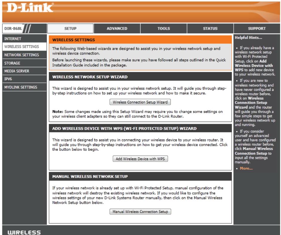 D-LINK DIR-868L - Paramètres sans fil - 1