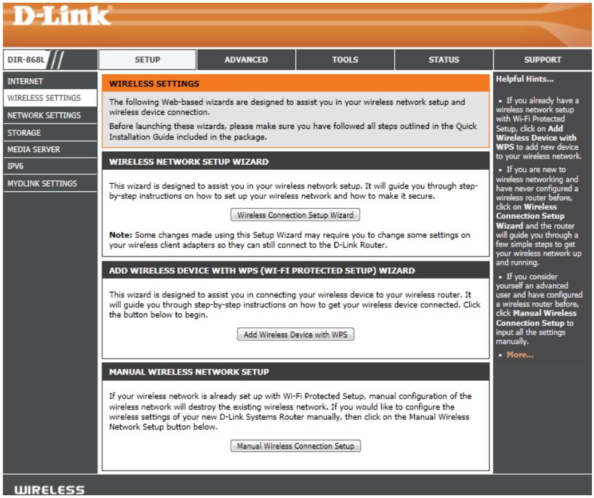D-LINK DIR-868L DWA-182 - Assistant de configuration de sécurité du réseau sans fil - 1