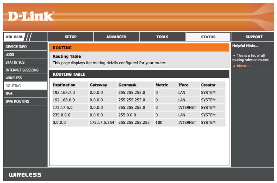 D-LINK DIR-868L DWA-182 - Routage - 1