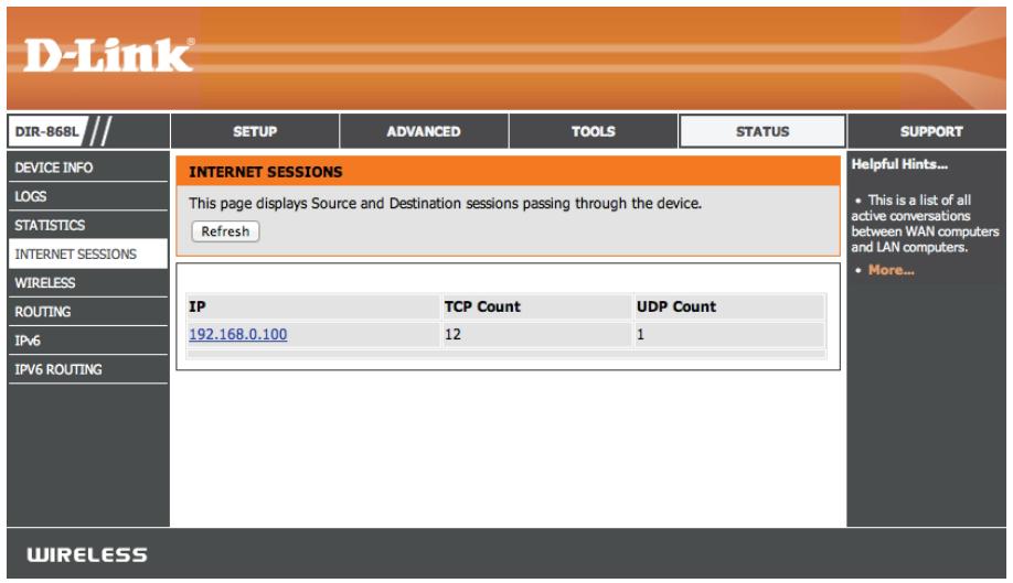 D-LINK DIR-868L DWA-182 - Sessions Internet - 1