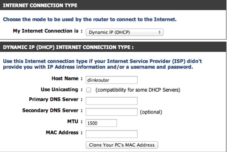 D-LINK DIR-868L DWA-182 - IP dynamique (DHCP) - 1