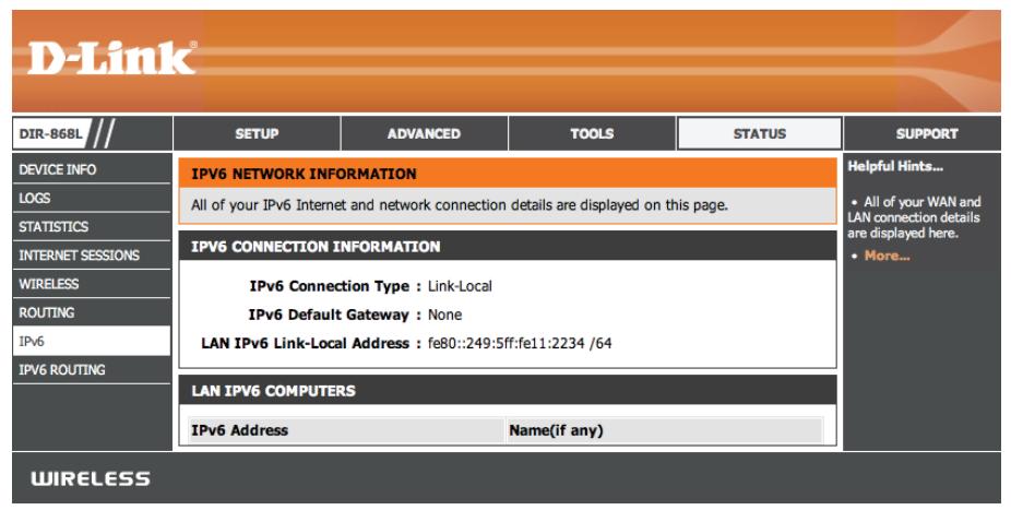 D-LINK DIR-868L DWA-182 - IPv6 - 1