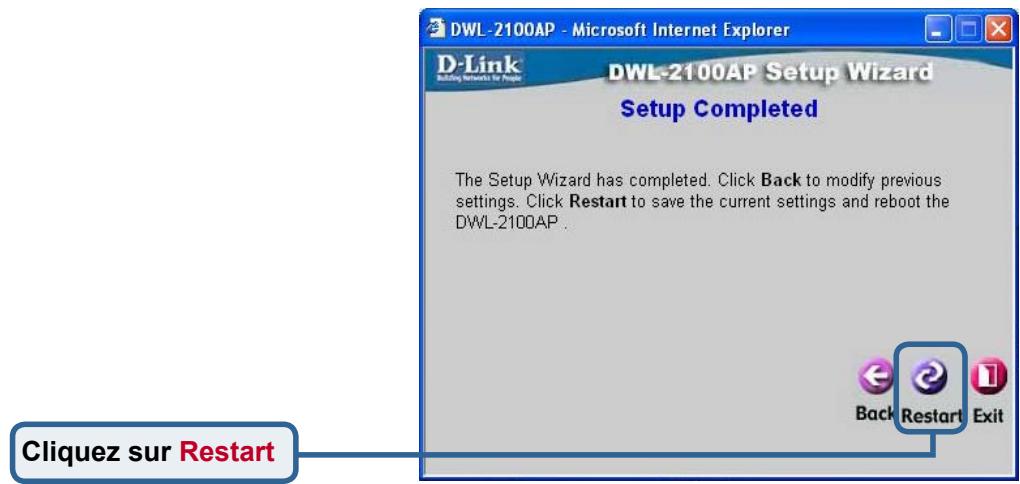 D-LINK DWL-2100AP - La configuration de votre routeur est terminée! - 1