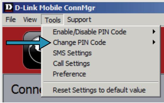 D-LINK DWM-156 - Modification d'un code PIN - 1