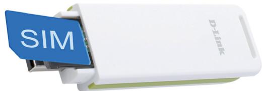 D-LINK DWM-156 - Suívez la Procedure suivante pour installer une carte SIM : - 2
