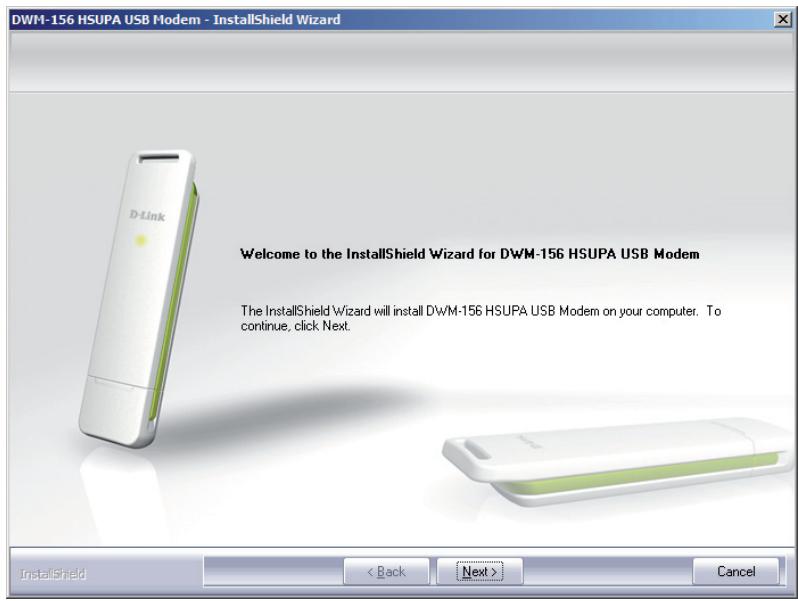 D-LINK DWM-156 - Installation du calculé - 1
