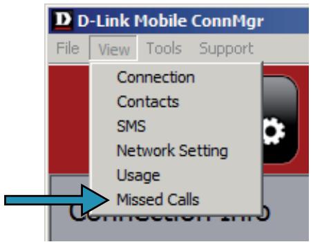 D-LINK DWM-156 - Appels manqués - 1